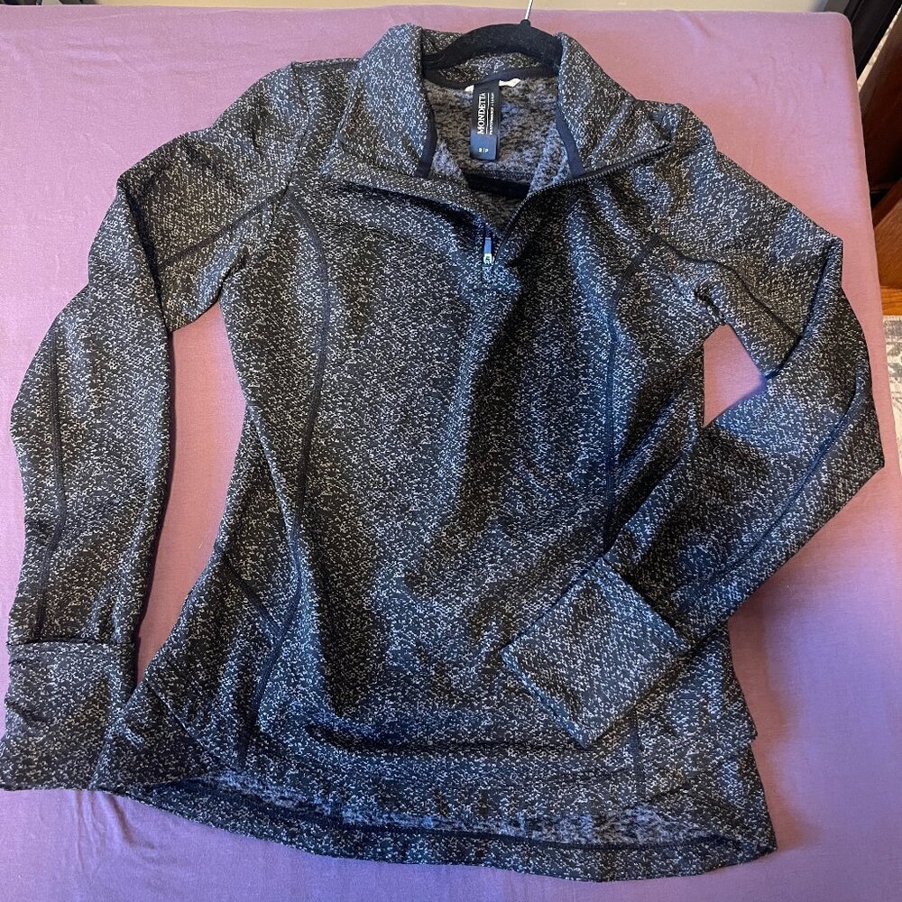 Mondetta 1/2 Zip Cozy Pullover in Black Pattern - Size Small - NWOT